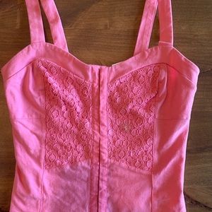 PAC Sun Pink cropped tank top